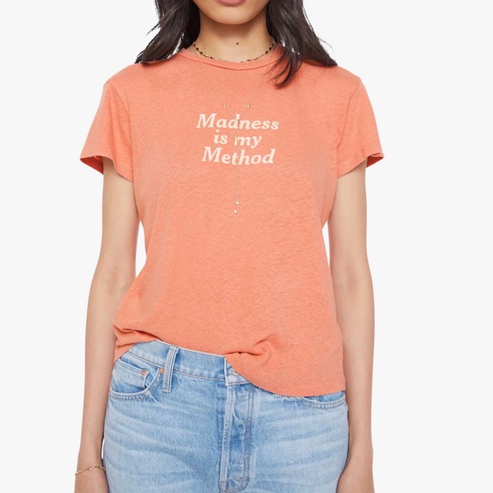 Mother The Sinful Madness Is My Method Graphic Tee - Orange